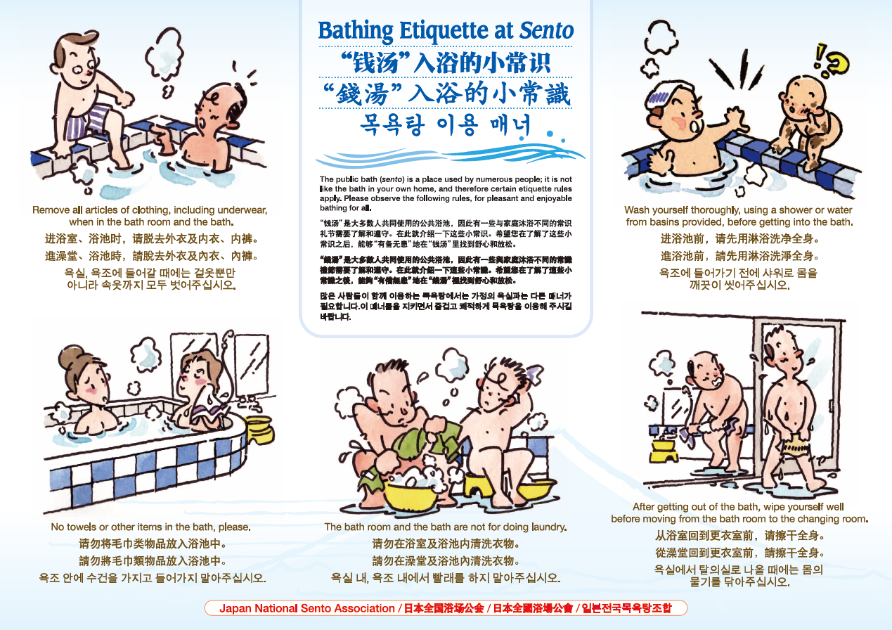 Six no-nos of public bathing